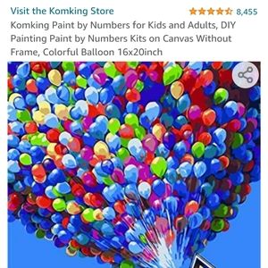 Paint by number. 16 x 20